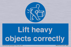 Lift heavy objects correctly